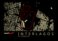 Interlagos circuit (Brazil) F1 Circuit map (A2) Digital only