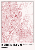 "KØBENHAVN" minimalistic map (Digital only) A2