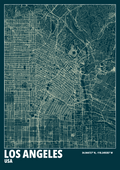 "LOS ANGELES" minimalstic map (Digital Only) A2
