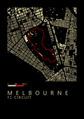Albert Park Circuit (Melbourne) F1 Circuit map (A2) Digital only
