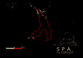 Spa (Circuit de Spa-Francorchamps) F1 Circuit map (A2) Digital only