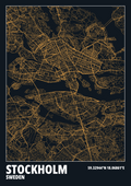 "STOCKHOLM" minimalistic map (Digital Only) A2
